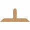 Ekena Millwork Portland Timber Gable Bracket, Western Red Cedar, 48"W x 22"H x 5 1/2"D x 5 1/2"F, 11/12 Pitch GBW048X22X0606POR00SWR - alternate 1